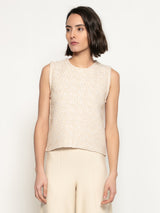 Regata Estilo Tweed Algodão