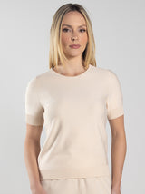 Blusa Manga Curta Lantejoula